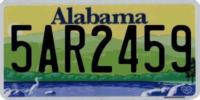 AL license plate 5AR2459