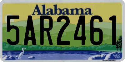 AL license plate 5AR2461