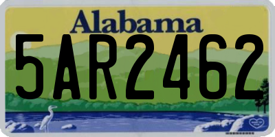 AL license plate 5AR2462