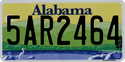 AL license plate 5AR2464