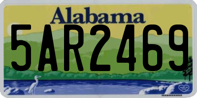 AL license plate 5AR2469