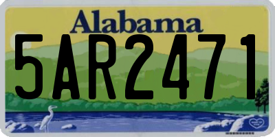 AL license plate 5AR2471