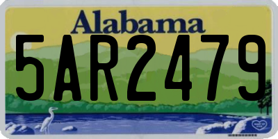 AL license plate 5AR2479