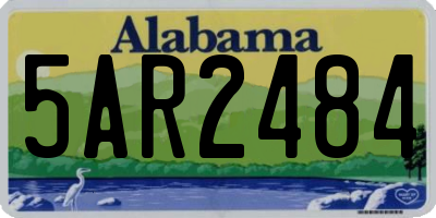 AL license plate 5AR2484
