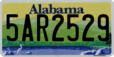 AL license plate 5AR2529