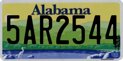 AL license plate 5AR2544