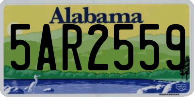AL license plate 5AR2559