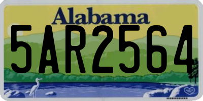 AL license plate 5AR2564