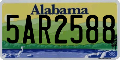 AL license plate 5AR2588