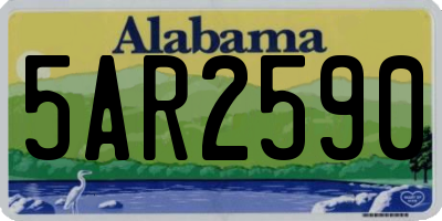 AL license plate 5AR2590