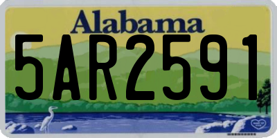 AL license plate 5AR2591