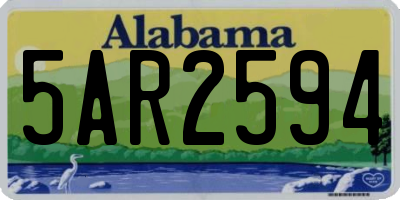 AL license plate 5AR2594