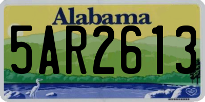 AL license plate 5AR2613