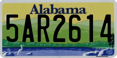 AL license plate 5AR2614