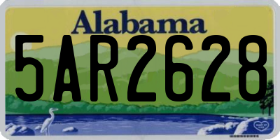 AL license plate 5AR2628