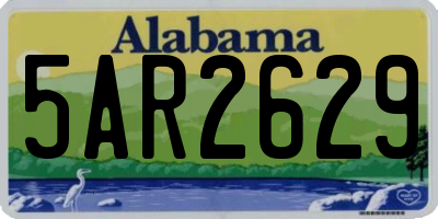 AL license plate 5AR2629