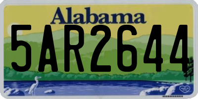 AL license plate 5AR2644