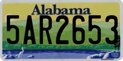 AL license plate 5AR2653