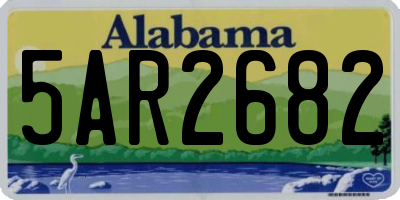 AL license plate 5AR2682