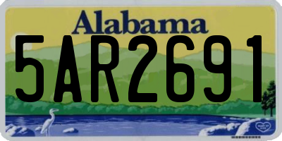 AL license plate 5AR2691