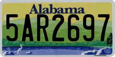 AL license plate 5AR2697