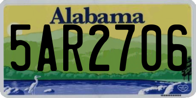 AL license plate 5AR2706