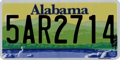 AL license plate 5AR2714