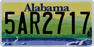 AL license plate 5AR2717