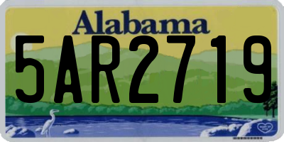 AL license plate 5AR2719