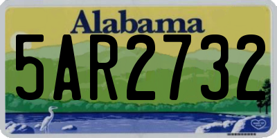 AL license plate 5AR2732