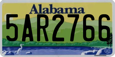 AL license plate 5AR2766