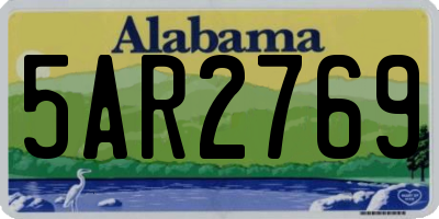 AL license plate 5AR2769