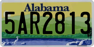 AL license plate 5AR2813