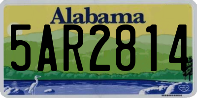 AL license plate 5AR2814