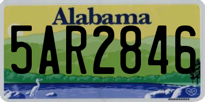AL license plate 5AR2846