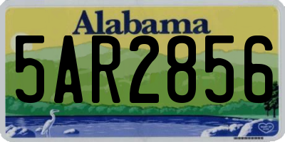 AL license plate 5AR2856