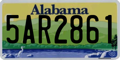 AL license plate 5AR2861