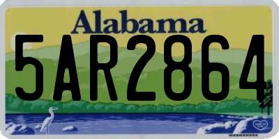 AL license plate 5AR2864