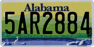 AL license plate 5AR2884