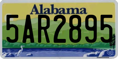 AL license plate 5AR2895