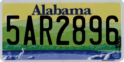 AL license plate 5AR2896