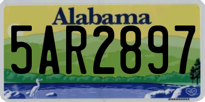 AL license plate 5AR2897
