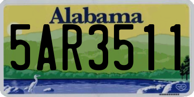 AL license plate 5AR3511