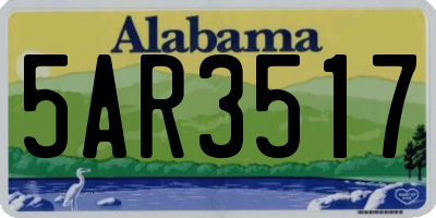 AL license plate 5AR3517