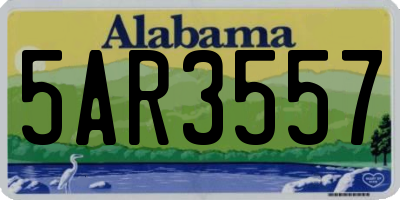AL license plate 5AR3557