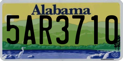 AL license plate 5AR3710