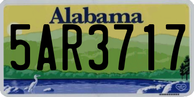 AL license plate 5AR3717