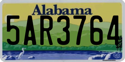 AL license plate 5AR3764