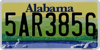 AL license plate 5AR3856