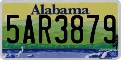 AL license plate 5AR3879
